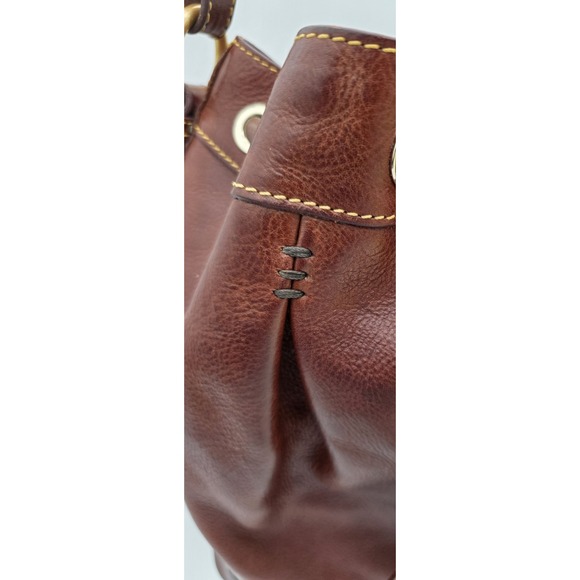 Dooney‎ And Bourke Large Forentine Bucket Purse Chestnut Pre Loved #0273 - Picture 4 of 16